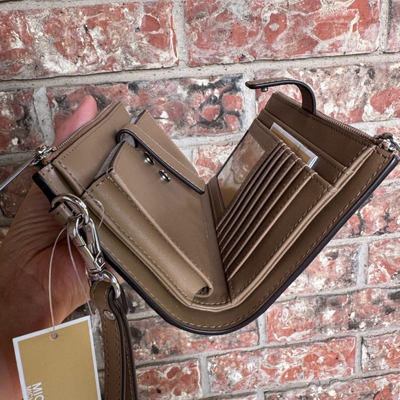 Michael Kors Tan and Cream Wristlet - Picture 4 of 6